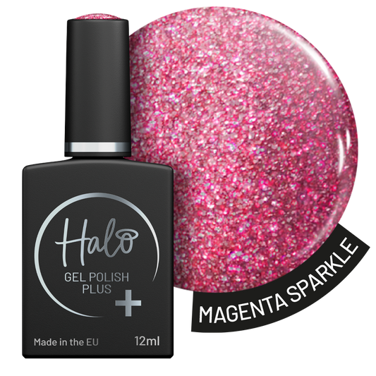 Halo Gel Polish Plus Magenta Sparkle