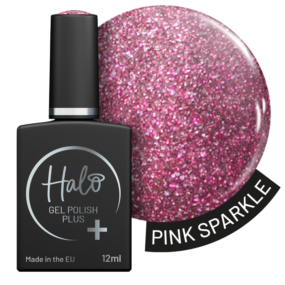 Halo Gel Polish Plus Pink Sparkle