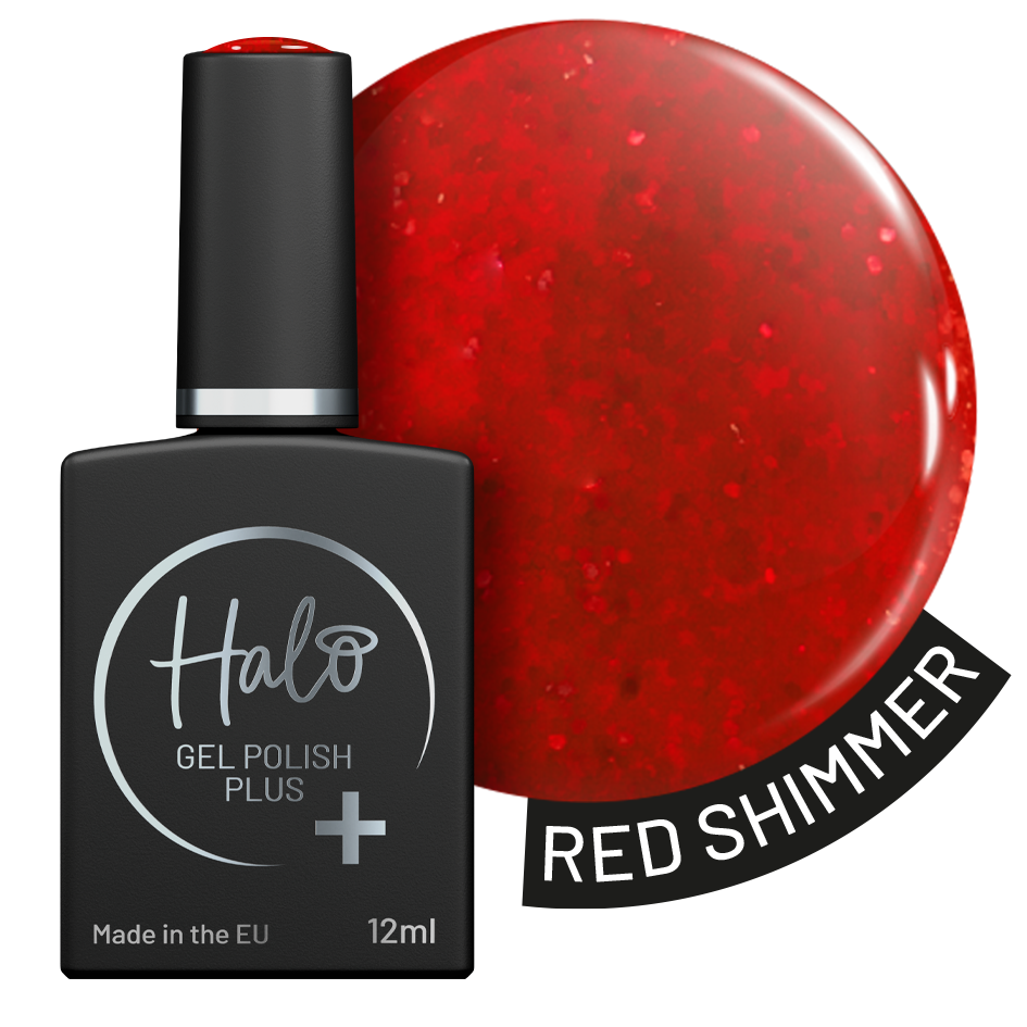 Halo Gel Polish Plus Cherry Red Shimmer