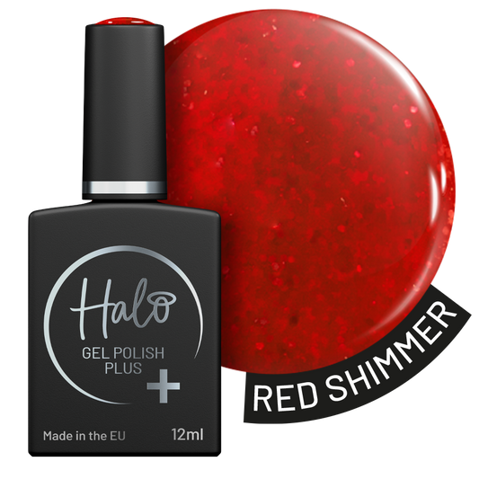 Halo Gel Polish Plus Cherry Red Shimmer