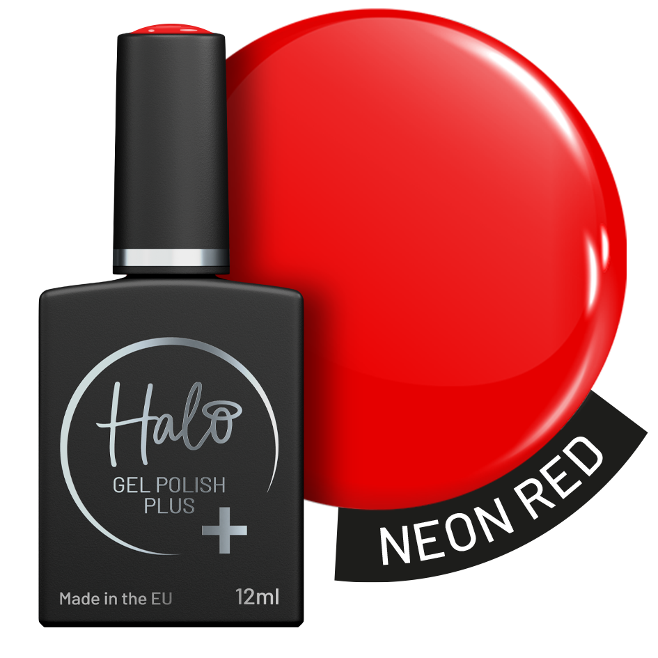 Halo Gel Polish Plus Neon Red