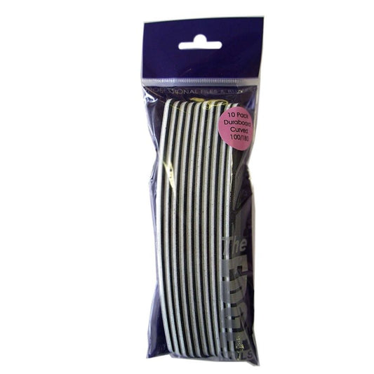 The Edge Duraboard Nail File Curved 240/240 Grit 10 Pack