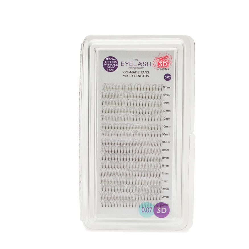 The Eyelash Emporium 3D Fan Lashes C Curl 0.07