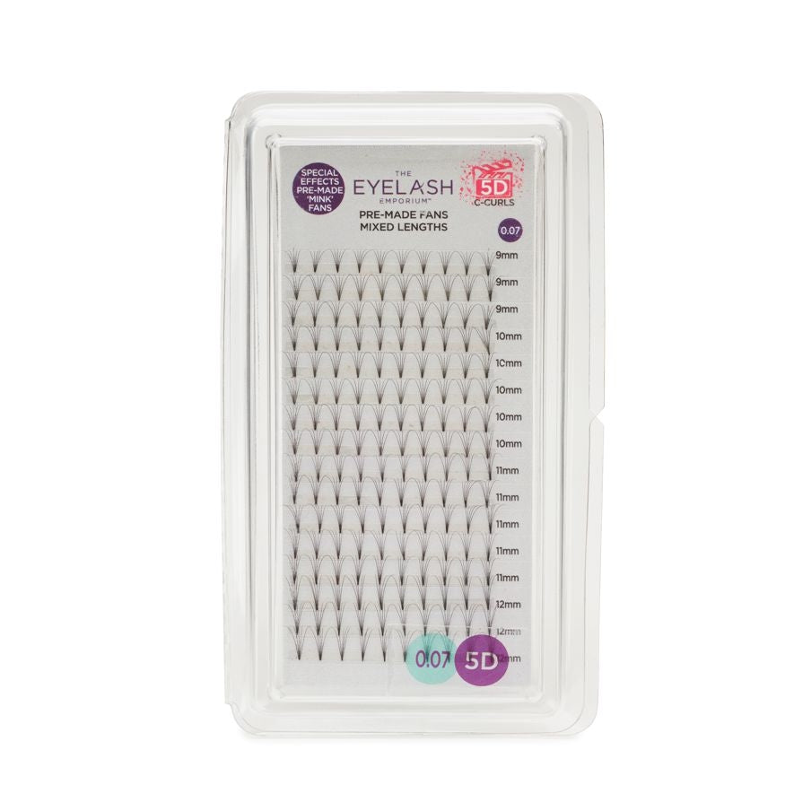 The Eyelash Emporium 5D Fan Lashes C Curl 0.07