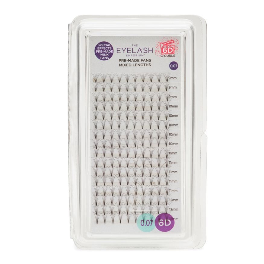 The Eyelash Emporium 6D Fan Lashes C Curl 0.07