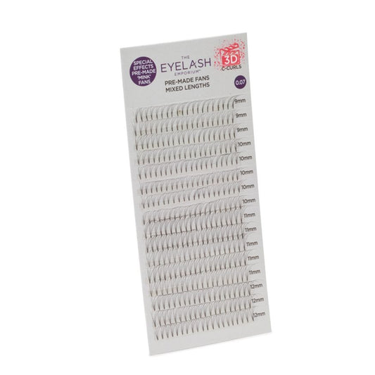 The Eyelash Emporium 3D Fan Lashes C Curl 0.07
