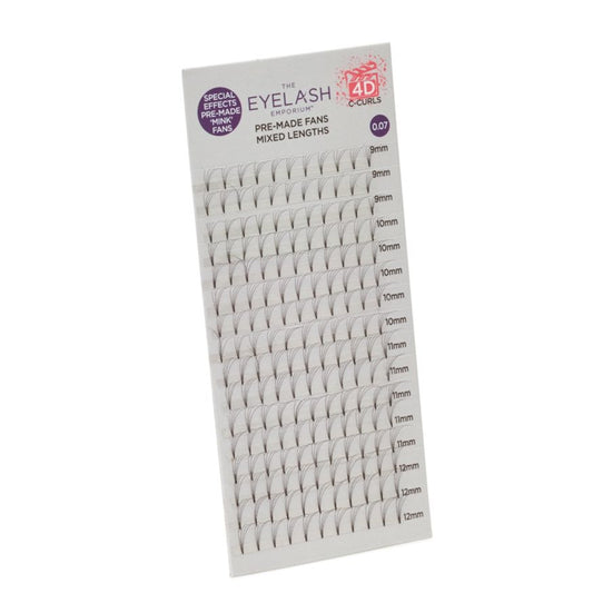 The Eyelash Emporium 4D Fan Lashes C Curl 0.07