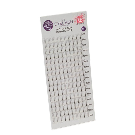 The Eyelash Emporium 5D Fan Lashes C Curl 0.07