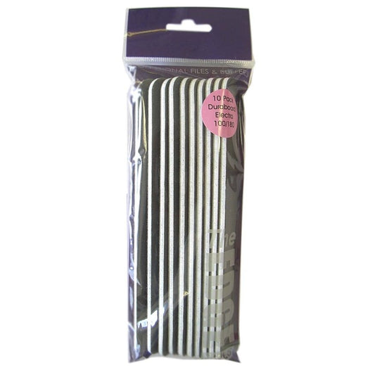 The Edge Duraboard Electra Nail File 100/180 Grit 10 Pack