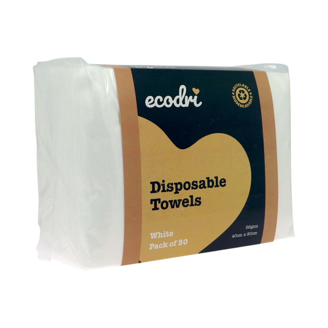 Disposable Towels Eco Dry White 50's