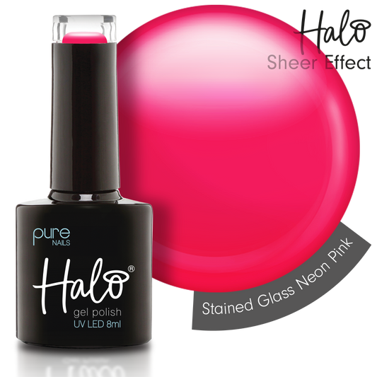 Halo Gel Stained Glass Neon Pink