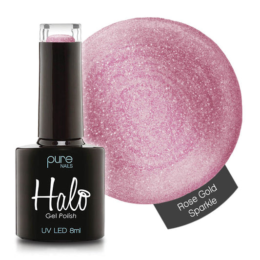 Halo Gel Rose Gold Sparkle