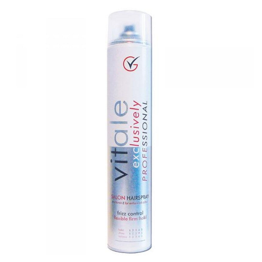 Vitale Hairspray Flexible Firm Hold White Can